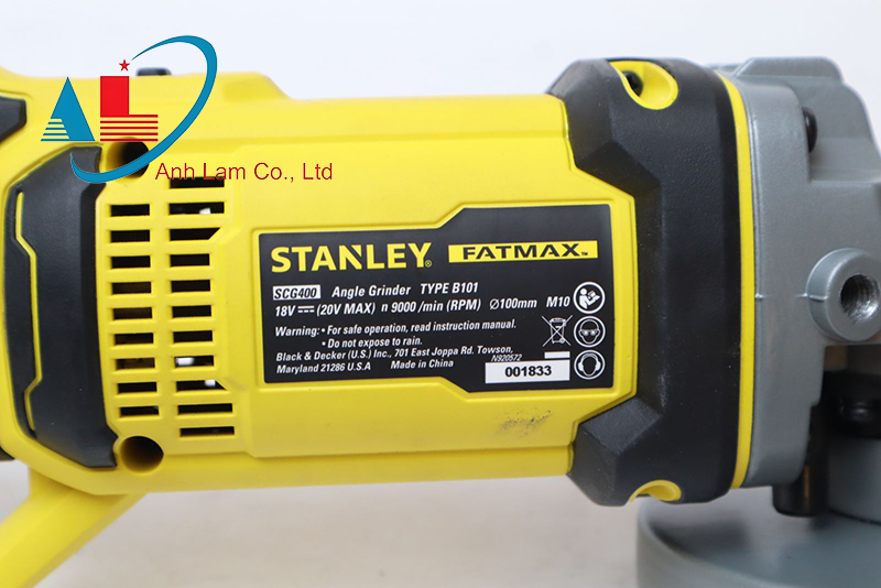Máy mài góc dùng pin 20V Stanley SCG400 (Chưa Pin & Sạc)